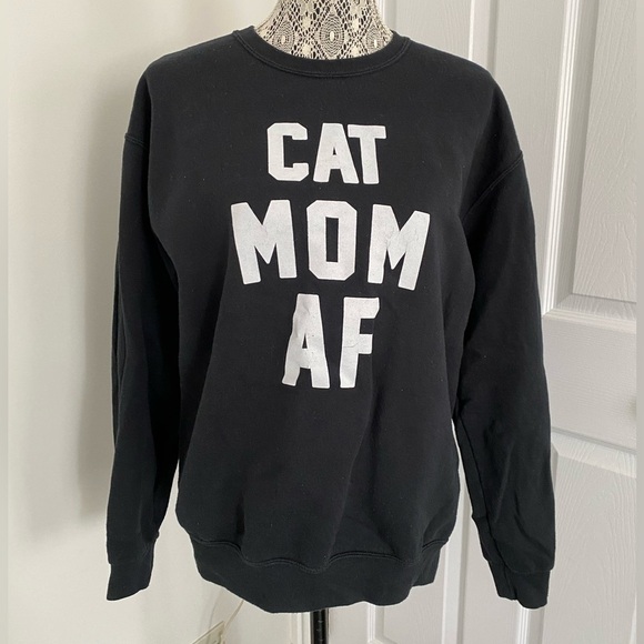Cat Mom AF sweatshirt size M worn twice - Picture 1 of 2